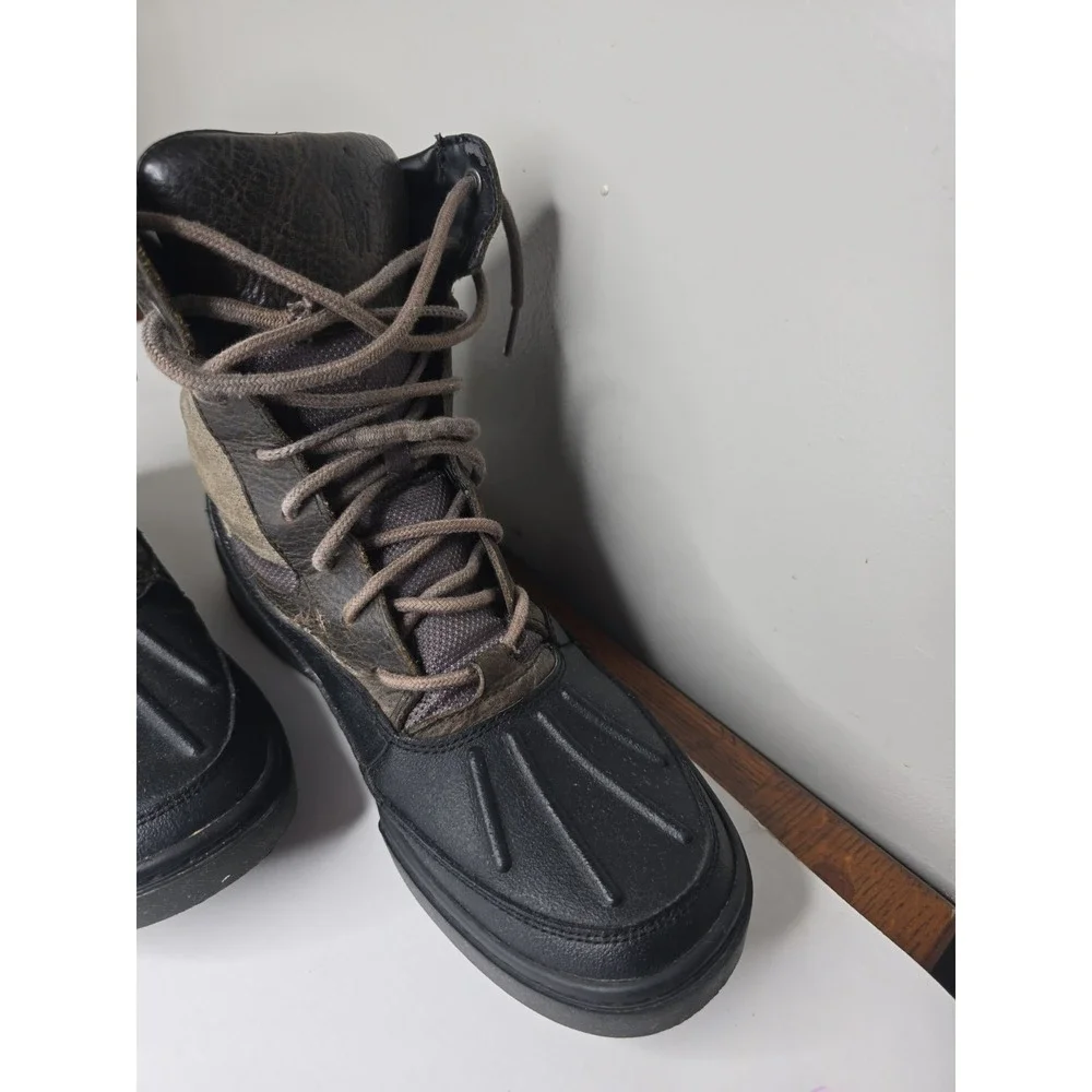 Polo Ralph Lauren Lansing Boots Mens Brown Oiled Leather Duck Outdoor Rare Style